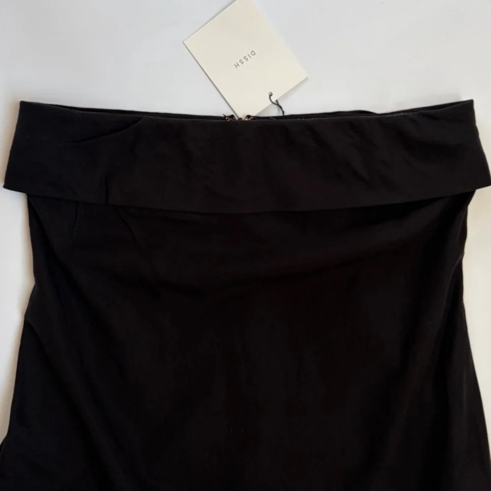 NWT DISSH Kai Strapless Midi Tube Dress Black Column Size 6 - Picture 10 of 15